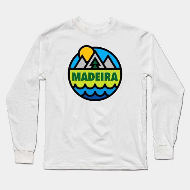 Madeira - Vector Graphic Long Sleeve T-Shirt by OnePresnt